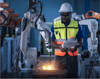 empleados haciendo un trabajo riesgoso