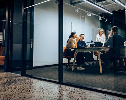 Imagen de un ambiente laboral agradable